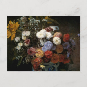 Pierre-Auguste Renoir's Flowers in a Vase (1869) Postcard