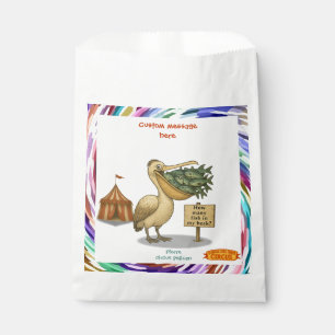 Pierre, circus pelican favour bags