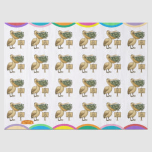 Pierre circus pelican tissue paper