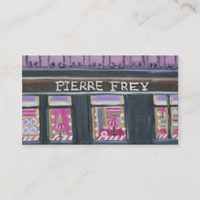 PIERRE FREY: PARIS BUSINESS CARD (Front)