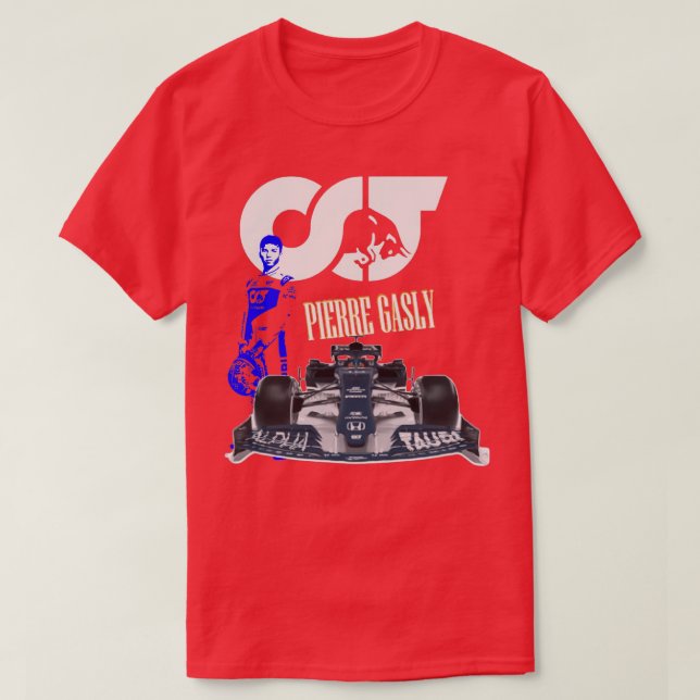 Pierre Gasly Racing Driver T-Shirt (Design Front)