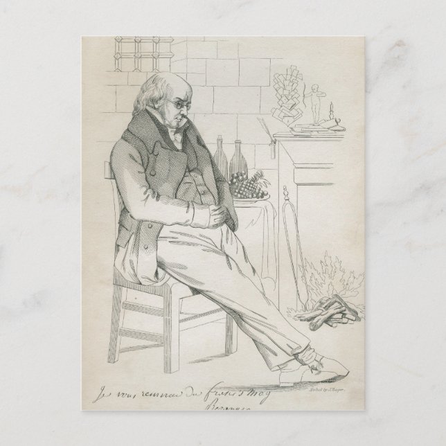 Pierre-Jean de Beranger Postcard (Front)