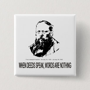 Pierre-Joseph Proudhon 15 Cm Square Badge