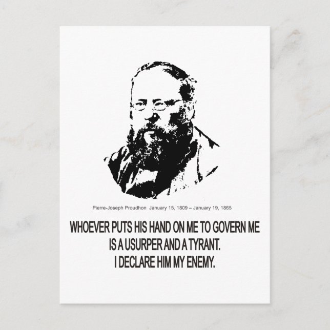 Pierre-Joseph Proudhon Postcard (Front)