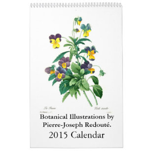 Pierre-Joseph Redouté 2015 Calendar
