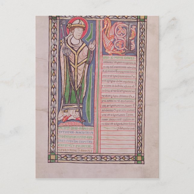 Pierre Lombard Bishop of Paris Postcard (Front)