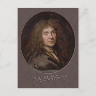 Pierre Mignard Molière CC0589 Postcard
