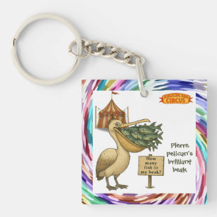 Pierre pelican's brilliant beak key ring