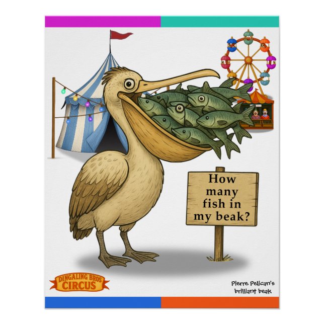 Pierre Pelican's brilliant beak Poster (Front)