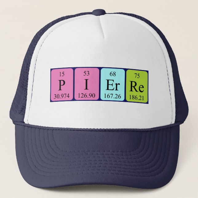 Pierre periodic table name hat (Front)
