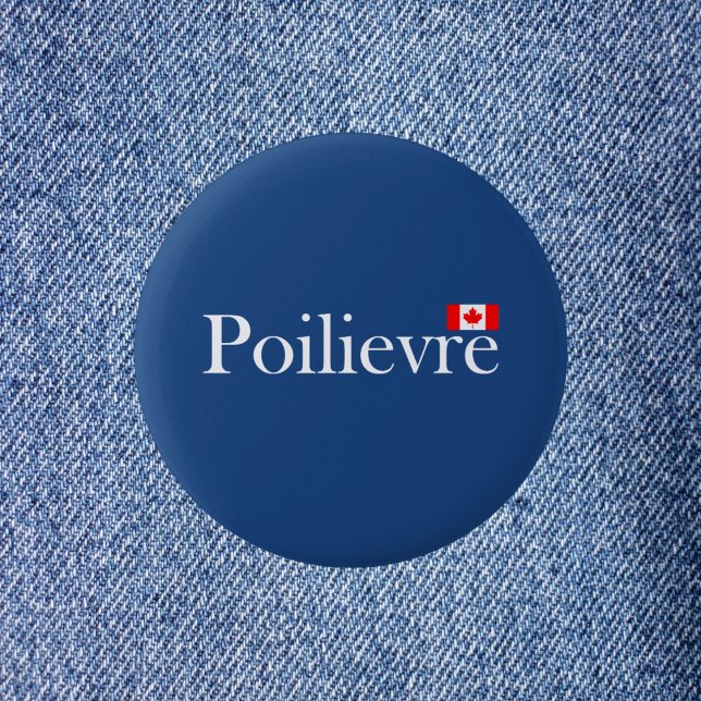 Pierre Poilievre Official Canadian Flag 6 Cm Round Badge (Creator Uploaded)