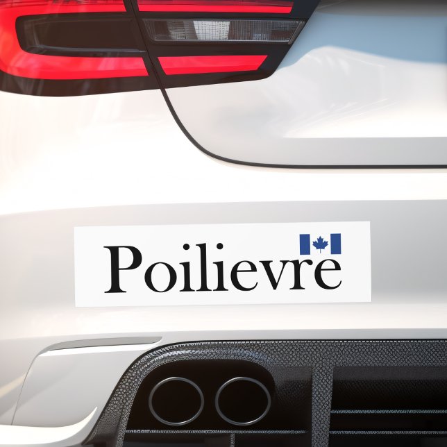 Pierre Poilievre Official Canadian Flag  Bumper Sticker (Creator Uploaded)