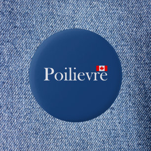 Pierre Poilievre Official Canadian Flag Sticker 6 Cm Round Badge