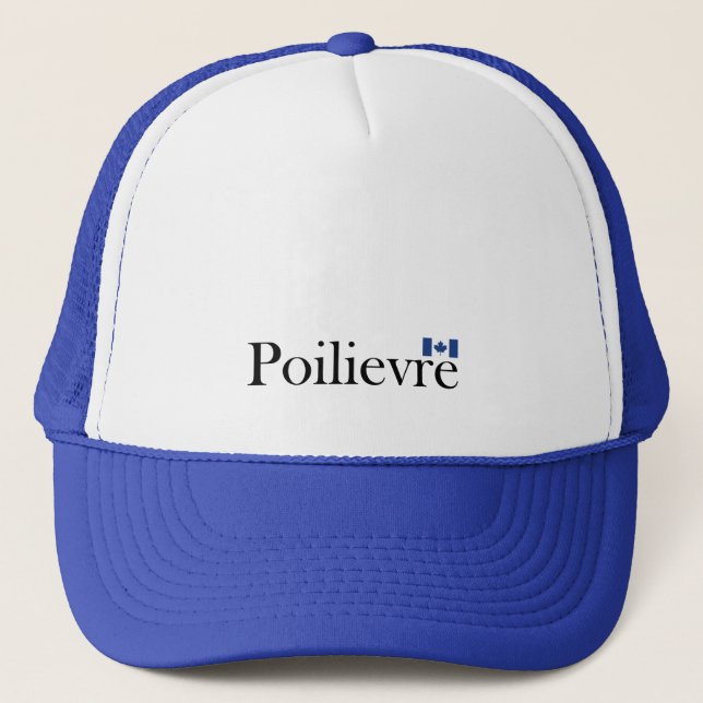 Pierre Poilievre Official Canadian Flag  Trucker Hat (Front)