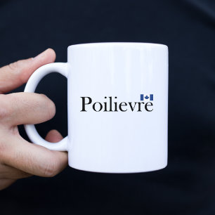 Pierre Poilievre Official Canadian Flag Two-Tone Coffee Mug