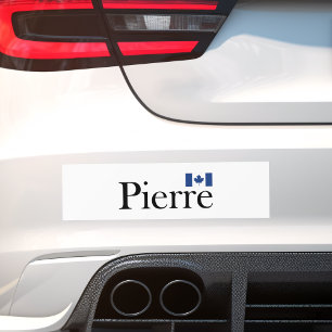 Pierre Poilievre with Official Canada Flag Bumper Sticker
