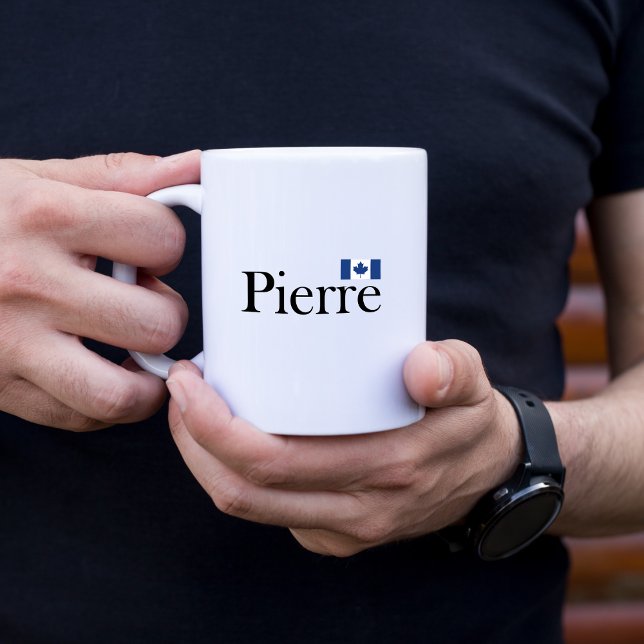 Pierre Poilievre with Official Canada Flag Coffee Mug (Creator Uploaded)