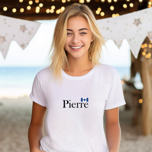 Pierre Poilievre with Official Canada Flag T-Shirt