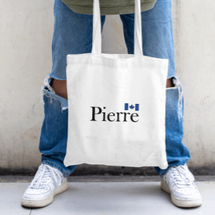 Pierre Poilievre with Official Canada Flag Tote Bag