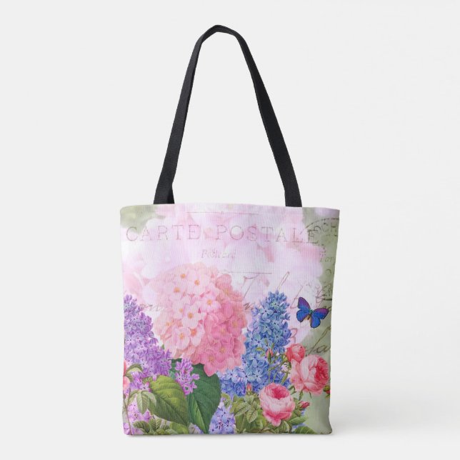 Pierre Redoute Flowers Tote Bag (Back)