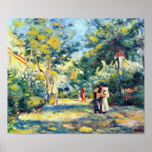 Pierre Renoir - A Garden in Montmartre Poster