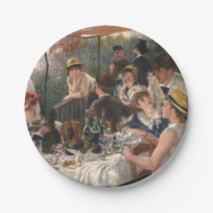 PIERRE RENOIR - Luncheon of the Boating Party 1881 Paper Plate