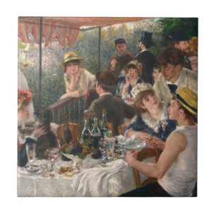 PIERRE RENOIR - Luncheon of the Boating Party 1881 Tile