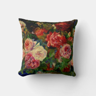 Pierre Renoir painting, Roses, Cushion