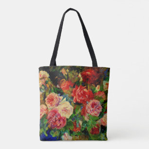 Pierre Renoir painting, Roses, famous artwork Tote Bag