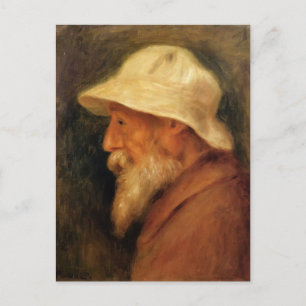 Pierre Renoir- Self-Portrait with a White Hat Postcard