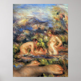 Pierre Renoir - The bathers (Detail) Poster