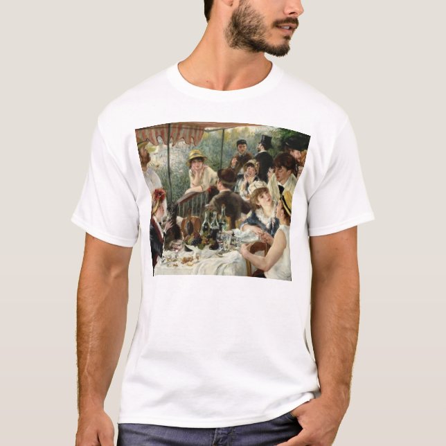 Pierre Renoir- The Luncheon of the Boating Party T-Shirt (Front)