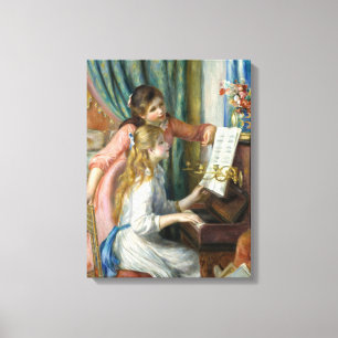 Pierre Renoir - Young Girls at Piano Canvas Print