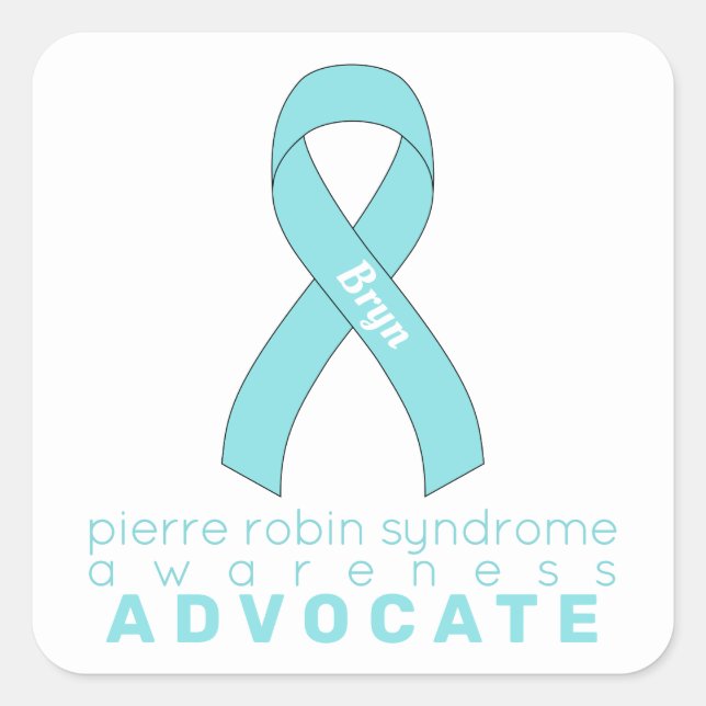 Pierre Robin Syndrome Advocate White Square Sticker (Front)