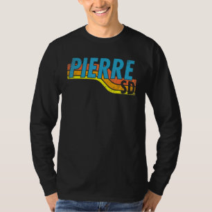Pierre South Dakota Vintage 70s 80s Retro Style Me T-Shirt
