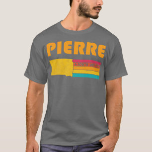 Pierre South Dakota Vintage Distressed Souvenir T-Shirt