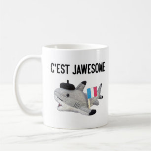 Pierre The Shark: C'est Jawesome (RH Mug) Coffee Mug