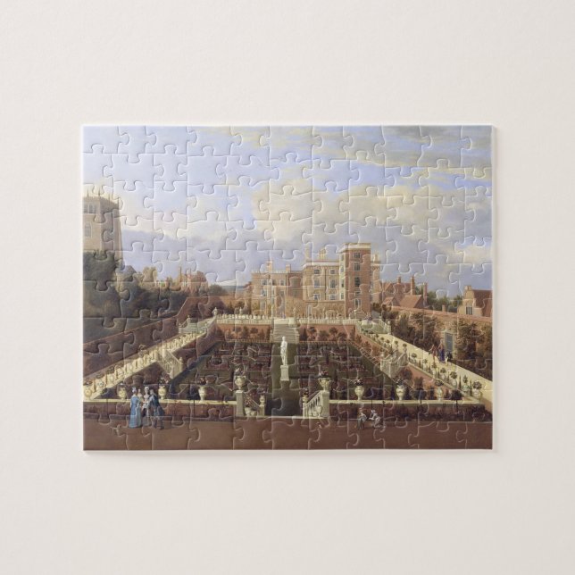 Pierrepont House, Nottingham, c.1708-13 (oil on ca Jigsaw Puzzle (Horizontal)