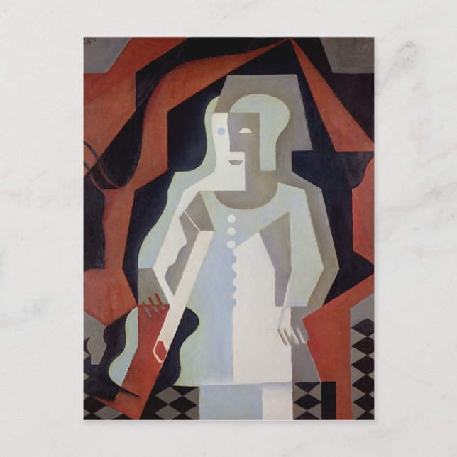 Pierrot, 1919 postcard (Front)