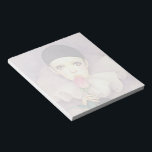 Pierrot 1980s notepad<br><div class="desc">5.5” x 6” notepad with a washed out vintage image of the sad clown Pierrot, a character that has evolved in appearance with Romantic, Decadent, Symbolist, and early Modernist theater and art. This image is the popular image of Pierrot in the 1980s. See the entire Tubular 80s Notepad collection in...</div>