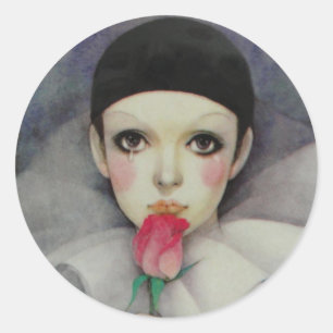 Pierrot 1980s Sticker