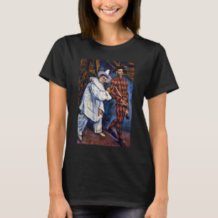 Pierrot and Harlequin, Mardi Gras by Paul Cezanne T-Shirt