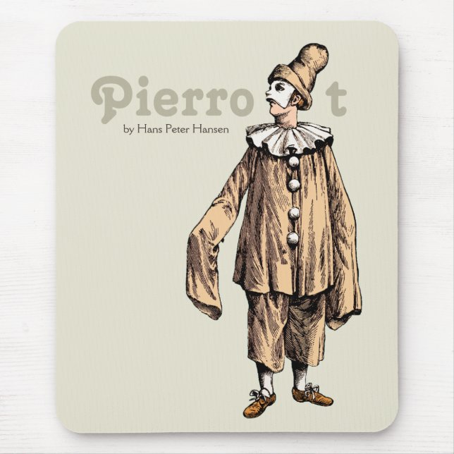 Pierrot by Hans Peter Hansen CC0121 Mouse Mat (Front)