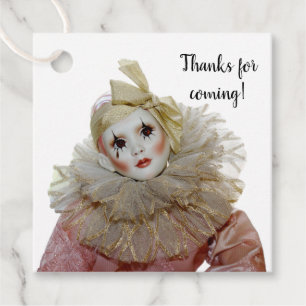 Pierrot Doll Favour Tags