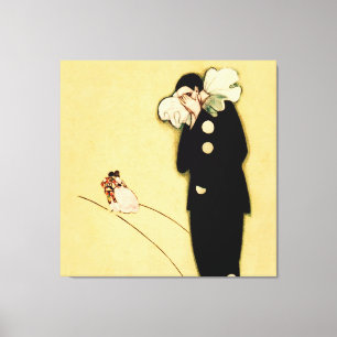 Pierrot’s Lost Love by Sophia Chiostri Canvas Print