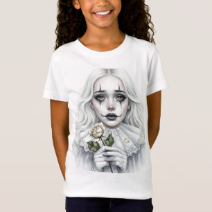 Pierrot with a White Rose T-Shirt