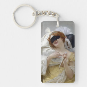 Pierrot's Embrace of His Lover (by Seignac) Key Ring