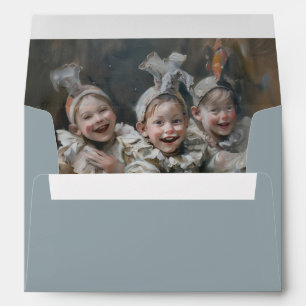 Pierrots - Envelope for Card size 12.7 x 17.8 cm