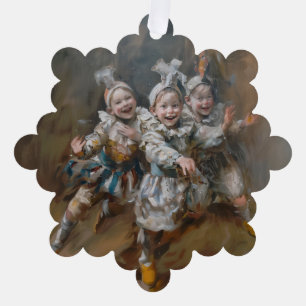 Pierrots - Paper Card Decoration Stationery