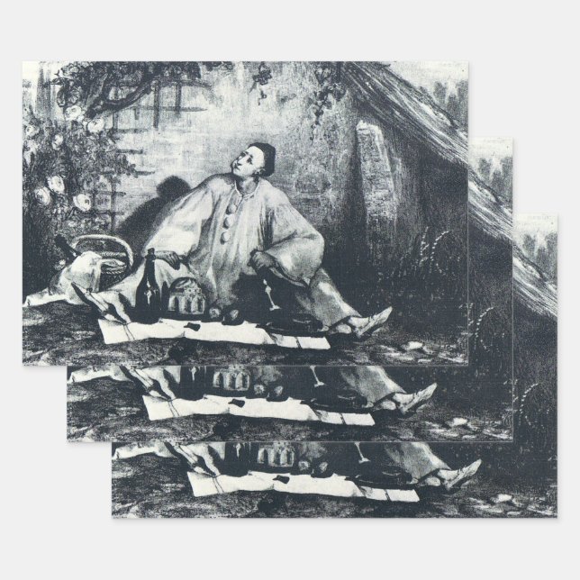 Pierrot's Repast Wrapping Paper Sheet (Set)